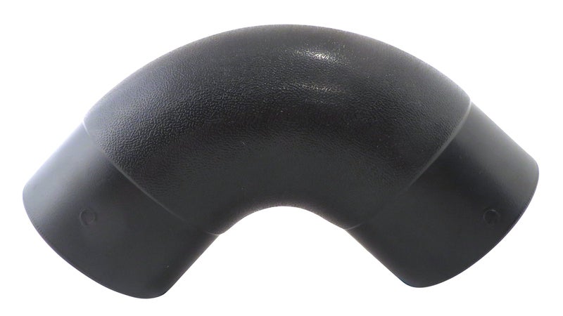Taytools 4" 90 Degree Elbow Hose Connector with 3 15/16" OD and 3 11/16" ID ABS Plastic for Dust Collector Systems 73452 - Image 2